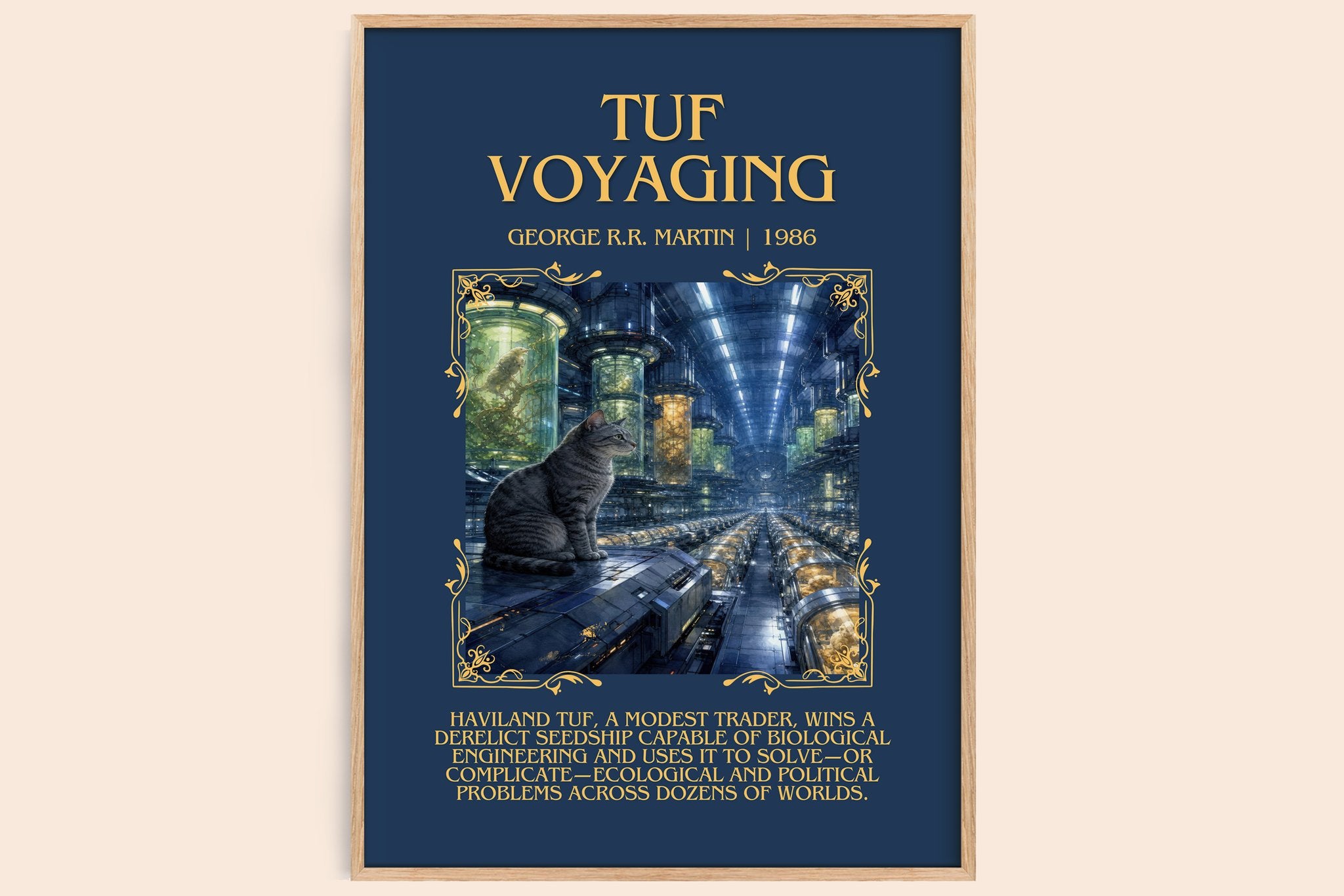 Tuf Voyaging Minimalist Book Poster by George R.R. Martin