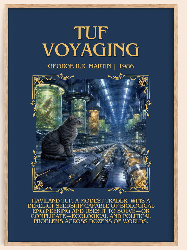 Tuf Voyaging Minimalist Book Poster by George R.R. Martin