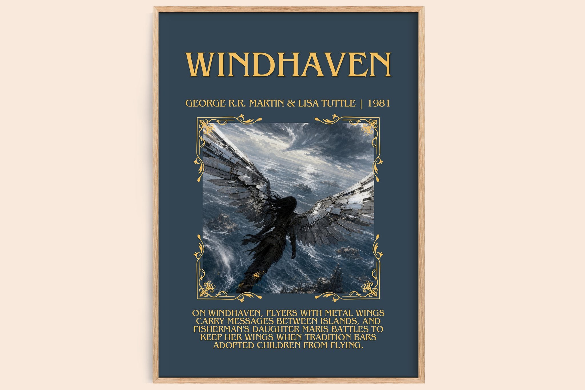 Windhaven Minimalist Book Poster by George R.R. Martin & Lisa Tuttle