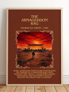 The Armageddon Rag Minimalist Book Poster by George R.R. Martin – image 2