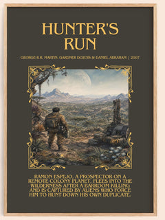 Hunter'S Run Minimalist Book Poster by G. Abraham – image 1