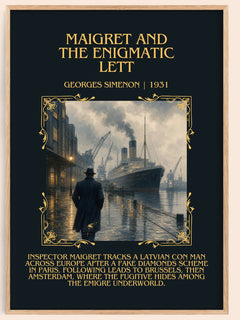 Maigret And The Enigmatic Lett Minimalist Book Poster by G. Simenon – image 1