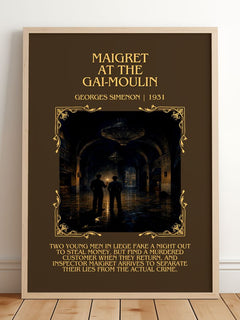 Maigret At The Gai-Moulin Minimalist Book Poster by Georges Simenon – image 2