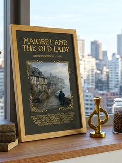 Maigret And The Old Lady Minimalist Book Poster by Georges Simenon – image 3