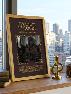 Maigret In Court Minimalist Book Poster by Georges Simenon – image 3