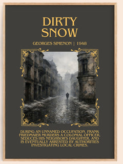 Dirty Snow Minimalist Book Poster by Georges Simenon – image 1
