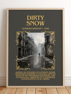 Dirty Snow Minimalist Book Poster by Georges Simenon – image 2