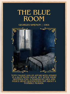 The Blue Room Minimalist Book Poster by Georges Simenon – image 1