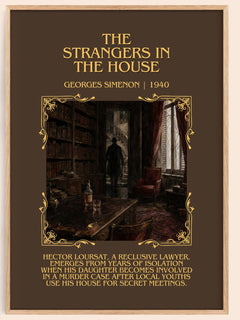 The Strangers In The House Minimalist Book Poster by Georges Simenon – image 1