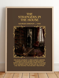 The Strangers In The House Minimalist Book Poster by Georges Simenon – image 2