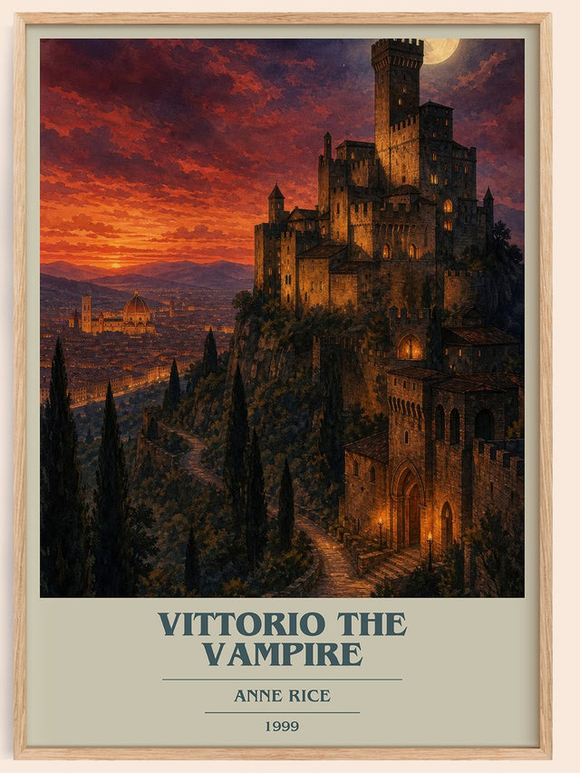 Vittorio The Vampire Book Cover Poster by Anne Rice