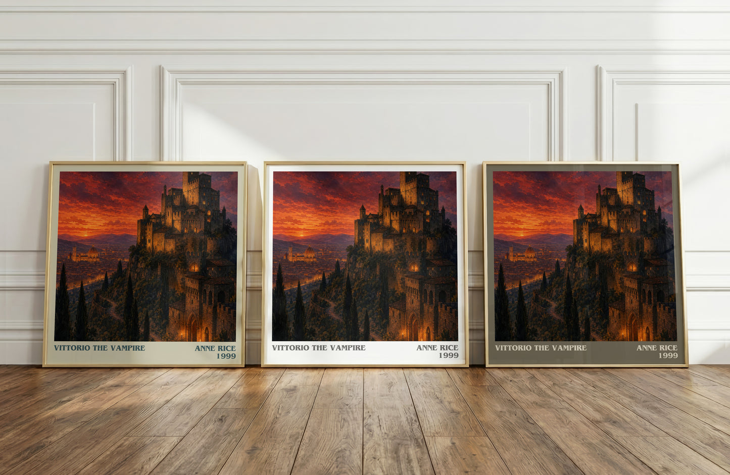 Vittorio The Vampire literary art print colour and style options – Anne Rice book art