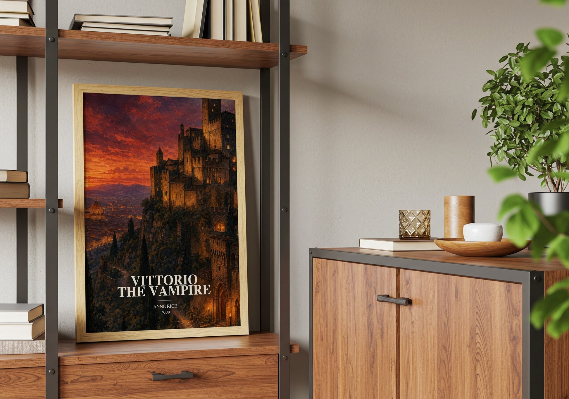 Vittorio The Vampire book watercolour illustration paper finish options – matte satin gloss