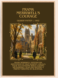 Frank Merriwell'S Courage Minimalist Book Poster by Gilbert Patten – image 1
