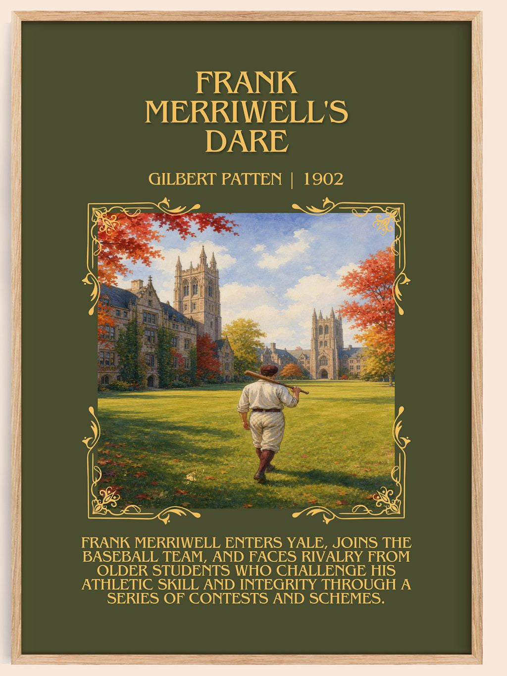 Frank Merriwell'S Dare Minimalist Book Poster by Gilbert Patten – book poster