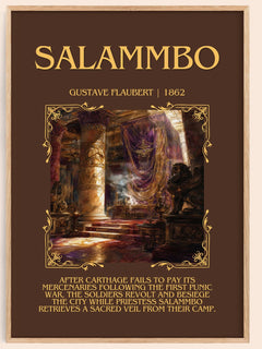Salammbô Minimalist Book Poster by Gustave Flaubert – image 1