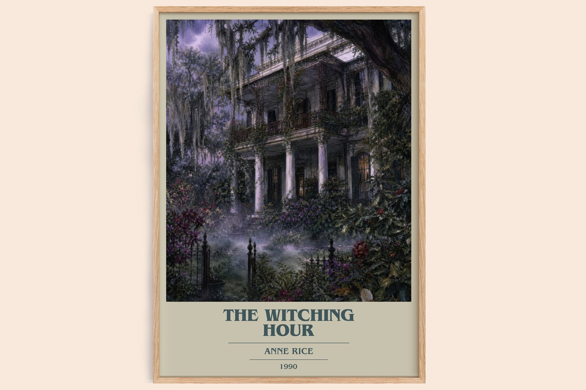 The Witching Hour book cover book poster by Anne Rice – framed literary art print