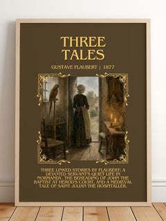 Three Tales Minimalist Book Poster by Gustave Flaubert – image 2