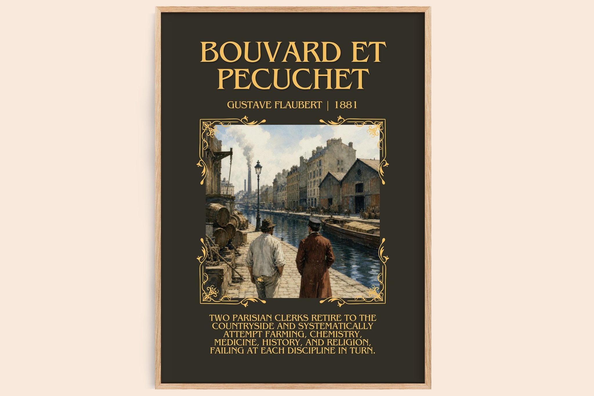 Bouvard Et Pécuchet Minimalist Book Poster by Gustave Flaubert