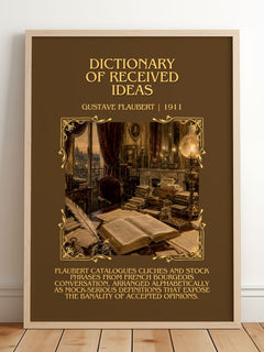 Dictionary Of Received Ideas Minimalist Book Poster by G. Flaubert – image 2