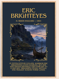 Eric Brighteyes Minimalist Book Poster by H. Rider Haggard – image 1