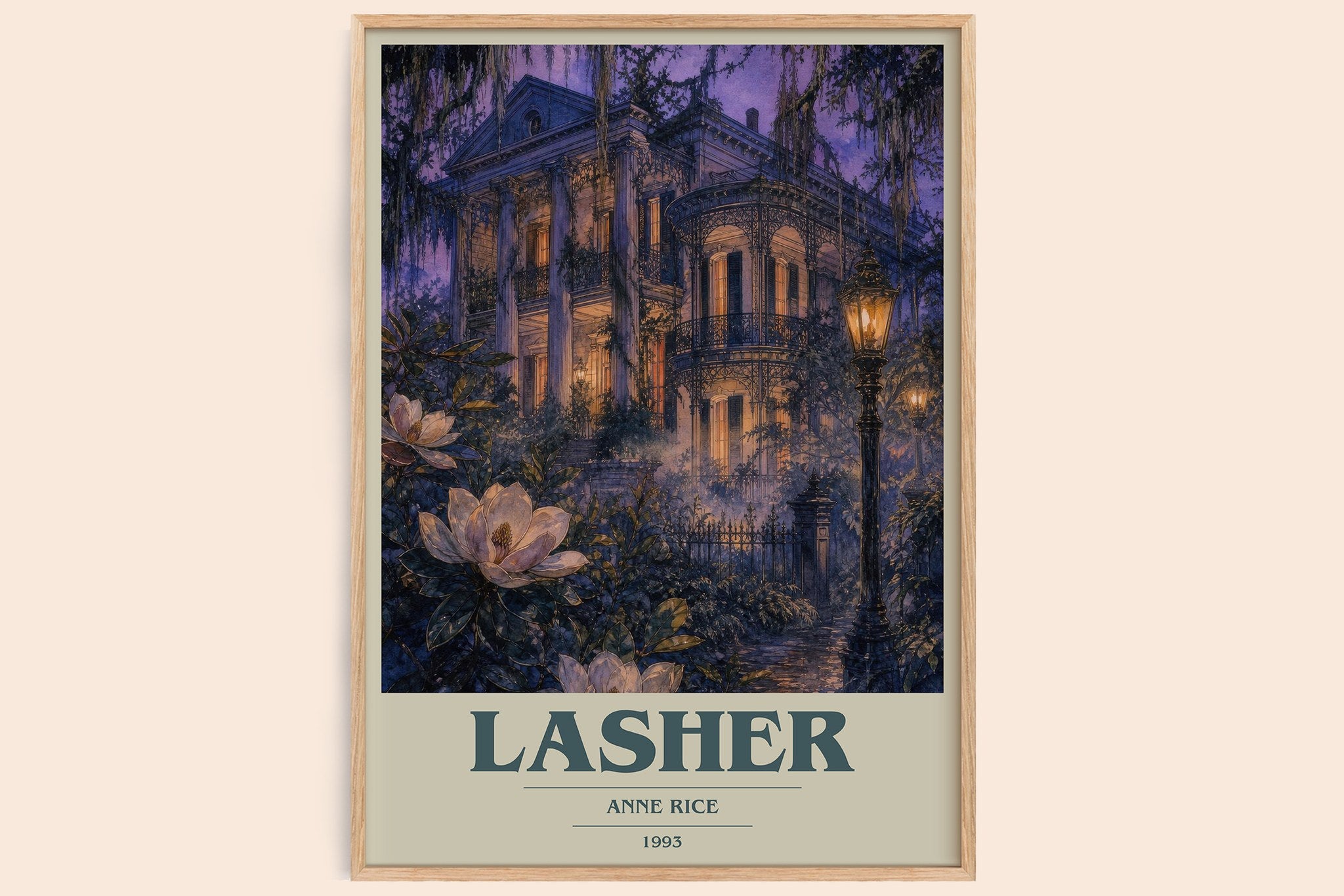 Lasher Book Cover Poster by Anne Rice