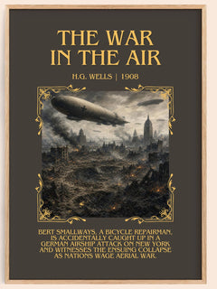 The War In The Air Minimalist Book Poster by H.G. Wells – image 1