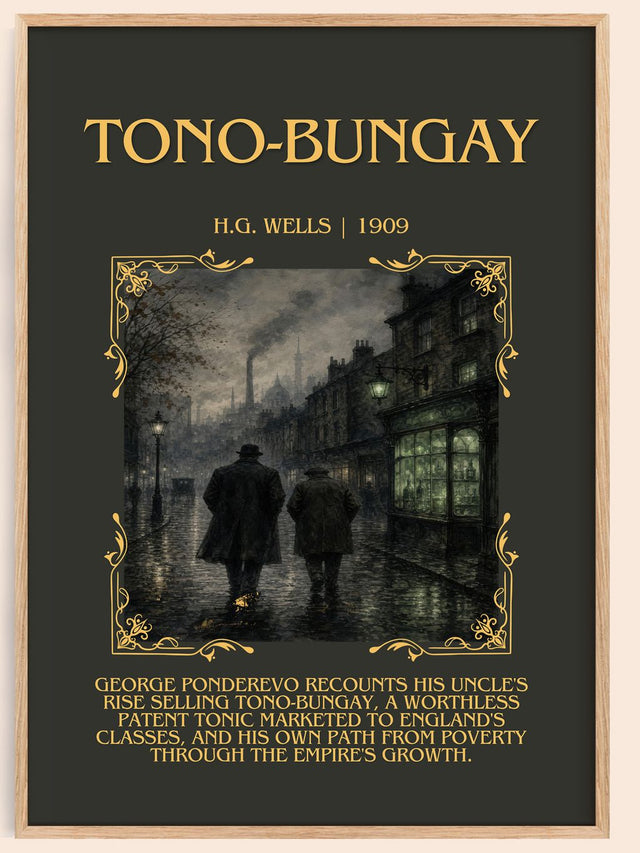 Tono-Bungay Minimalist Book Poster by H.G. Wells