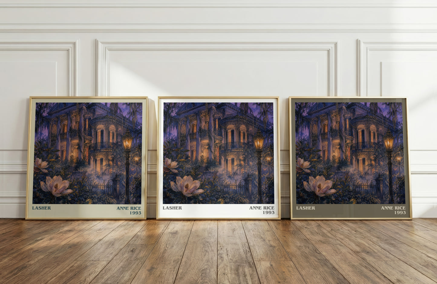 Lasher literary art print colour and style options – Anne Rice book art