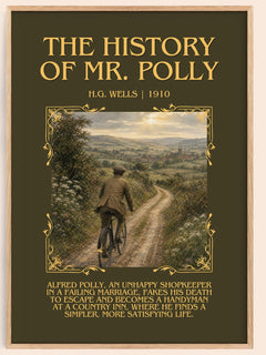 The History Of Mr. Polly Minimalist Book Poster by H.G. Wells – image 1