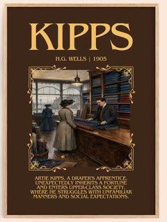 Kipps Minimalist Book Poster by H.G. Wells – image 1