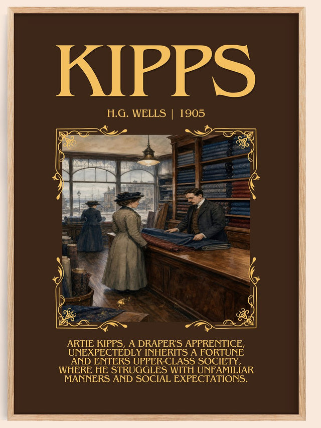 Kipps Minimalist Book Poster by H.G. Wells