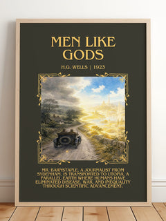 Men Like Gods Minimalist Book Poster by H.G. Wells – image 2