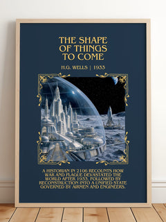 The Shape Of Things To Come Minimalist Book Poster by H.G. Wells – image 2