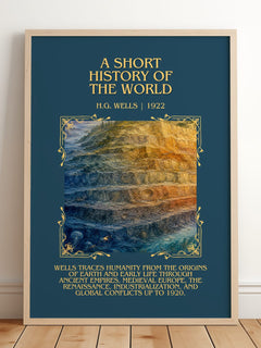 A Short History Of The World Minimalist Book Poster by H.G. Wells – image 2
