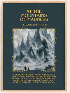At The Mountains Of Madness Minimalist Book Poster by H.P. Lovecraft – image 1