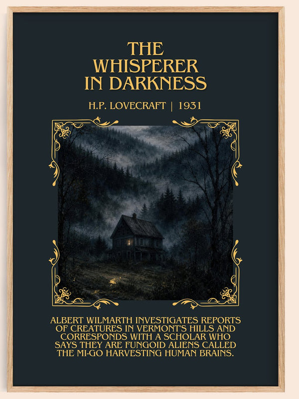 The Whisperer In Darkness Minimalist Book Poster by H.P. Lovecraft – book poster