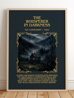 The Whisperer In Darkness Minimalist Book Poster by H.P. Lovecraft – image 2