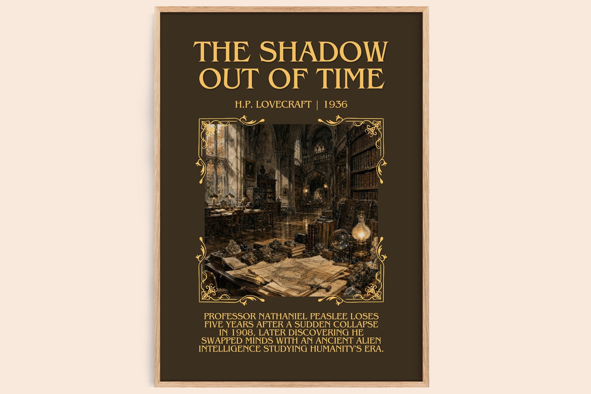 The Shadow Out Of Time Minimalist Book Poster by H.P. Lovecraft