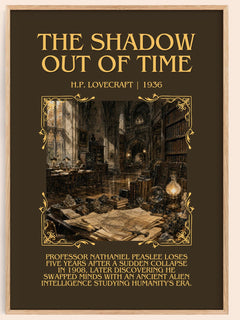 The Shadow Out Of Time Minimalist Book Poster by H.P. Lovecraft – image 1