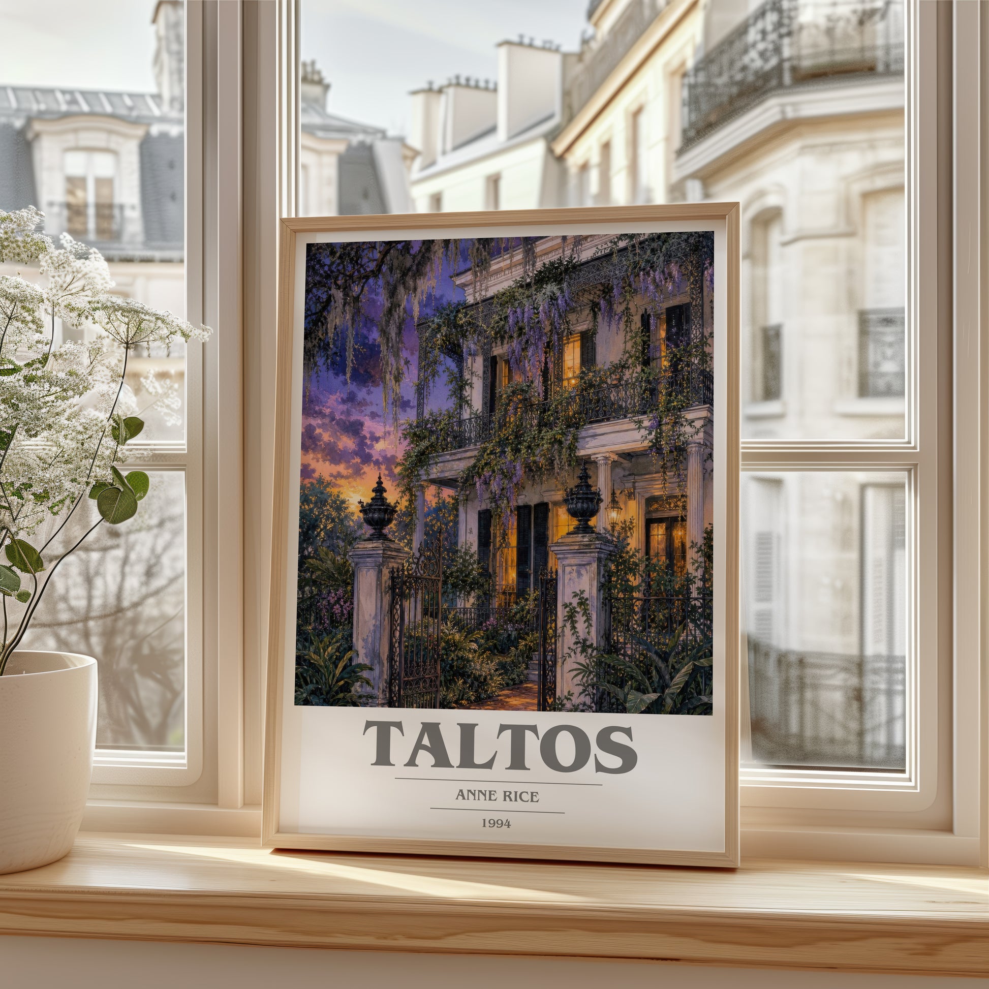 Taltos book cover poster colour and style options – Anne Rice book art