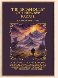 Dream-Quest Of Unknown Kadath Minimalist Book Poster by H.P. Lovecraft – image 1