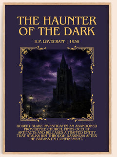 The Haunter Of The Dark Minimalist Book Poster by H.P. Lovecraft – image 1