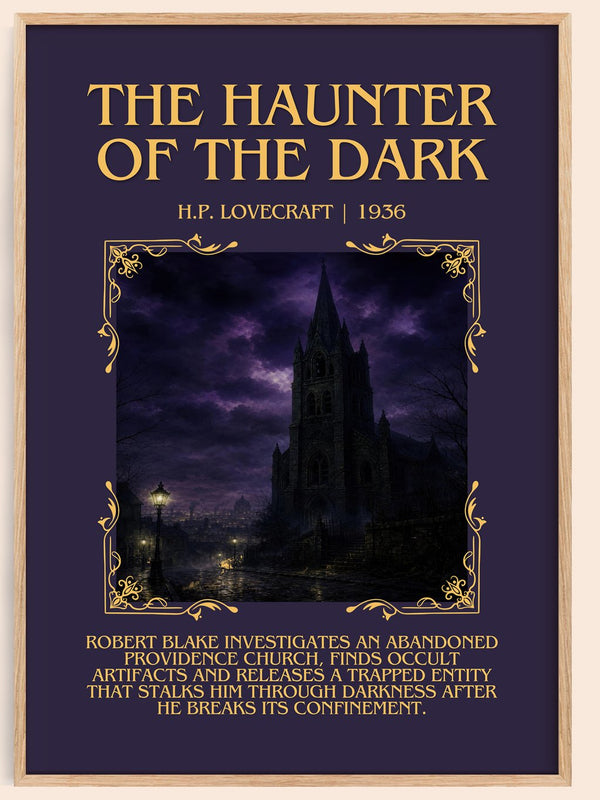 The Haunter Of The Dark Minimalist Book Poster by H.P. Lovecraft – book poster