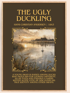 The Ugly Duckling Minimalist Book Poster by Hans Christian Andersen – image 1