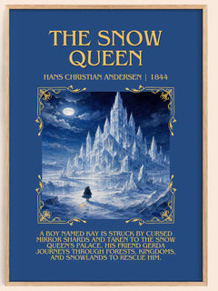 The Snow Queen Minimalist Book Poster by Hans Christian Andersen – image 1