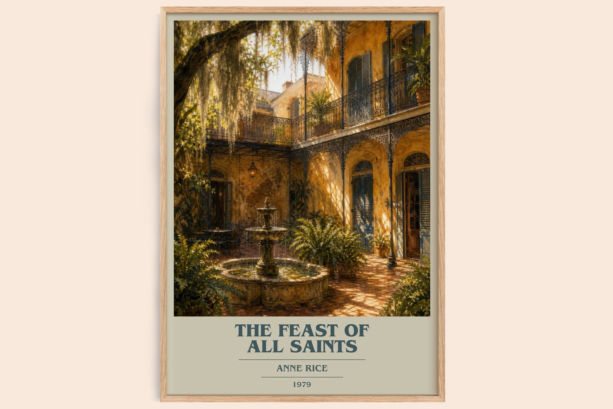 The Feast Of All Saints book cover book poster by Anne Rice – framed literary art print