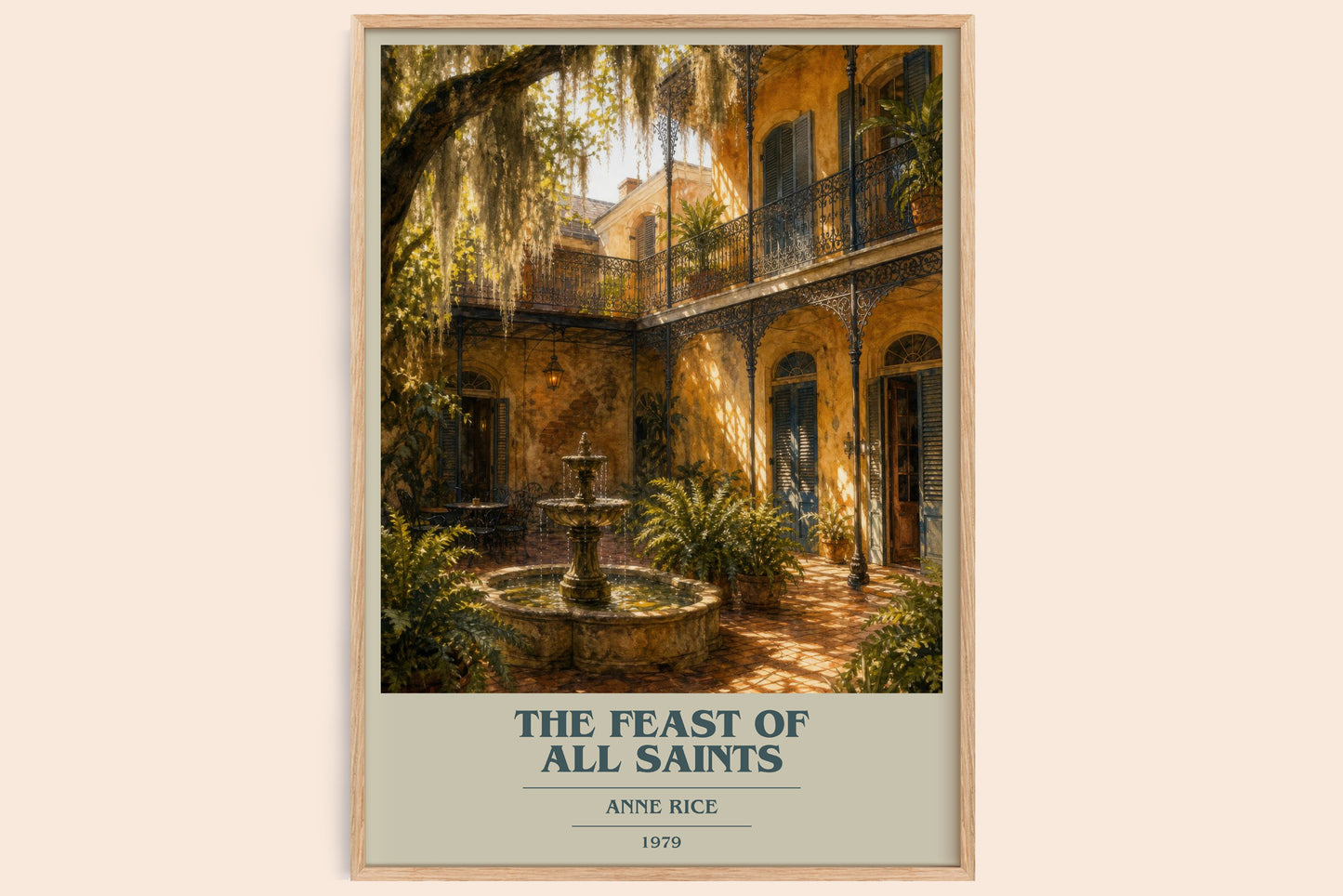The Feast Of All Saints book cover book poster by Anne Rice – framed literary art print