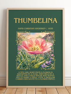 Thumbelina Minimalist Book Poster by Hans Christian Andersen – image 2