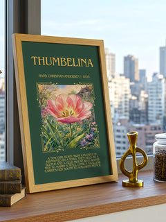 Thumbelina Minimalist Book Poster by Hans Christian Andersen – image 3